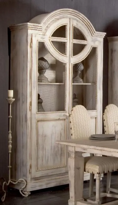 Neu Im Sortiment Casa Padrino Luxus Landhausstil Schrank Antik Weiß - Handgefertigter Massivholz Regalschrank mit 2 Türen - Landhausstil Massivholz Möbel - Luxus Qualität