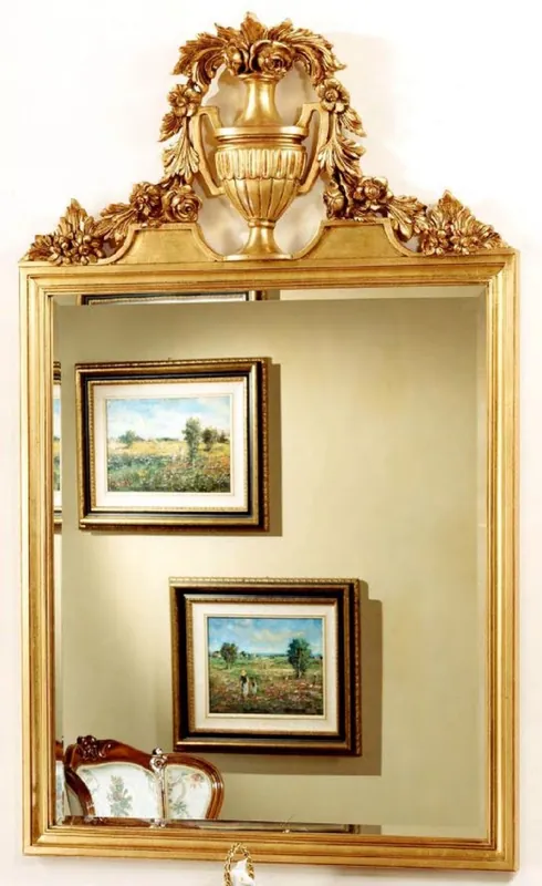 Jetzt Bestellen Casa Padrino Luxus Barock Spiegel Gold - Prunkvoller Massivholz Wandspiegel im Barockstil - Barock Möbel - Luxus Qualität - Made in Italy