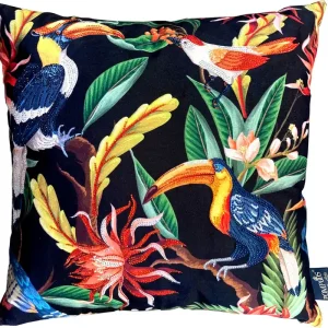 Harald Glööckler Designer Deko Kissen Jungle Pompöös by Casa Padrino mit Glitzersteinen - Art Collection - Geprüft