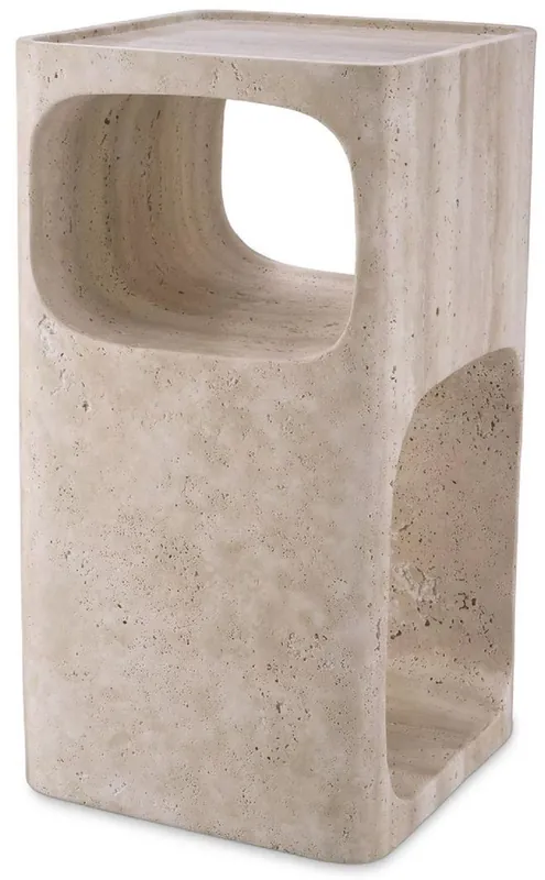 Sonderangebot Casa Padrino Luxus Travertin Beistelltisch Beige 30,5 x 30,5 x H. 56,5 cm - Naturstein Beistelltisch - Wohnzimmer Möbel - Hotel Möbel - Travertin Möbel - Luxus Möbel - Luxus Einrichtung