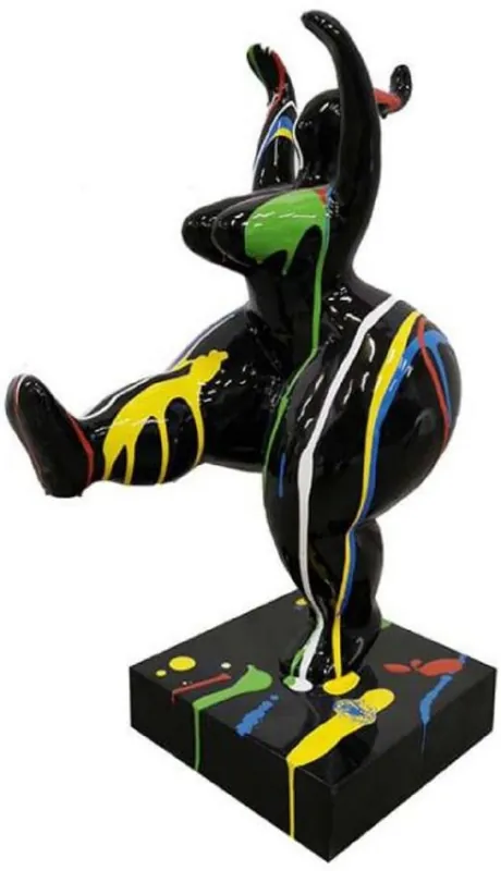 Sale Casa Padrino Luxus Deko Skulptur Schwarz / Mehrfarbig H. 85 cm - Große Deko Figur - XXL Deko Skulptur - XXL Deko Figur - Wohnzimmer Deko - Garten Deko - Luxus Deko XXL Skulpturen & Figuren