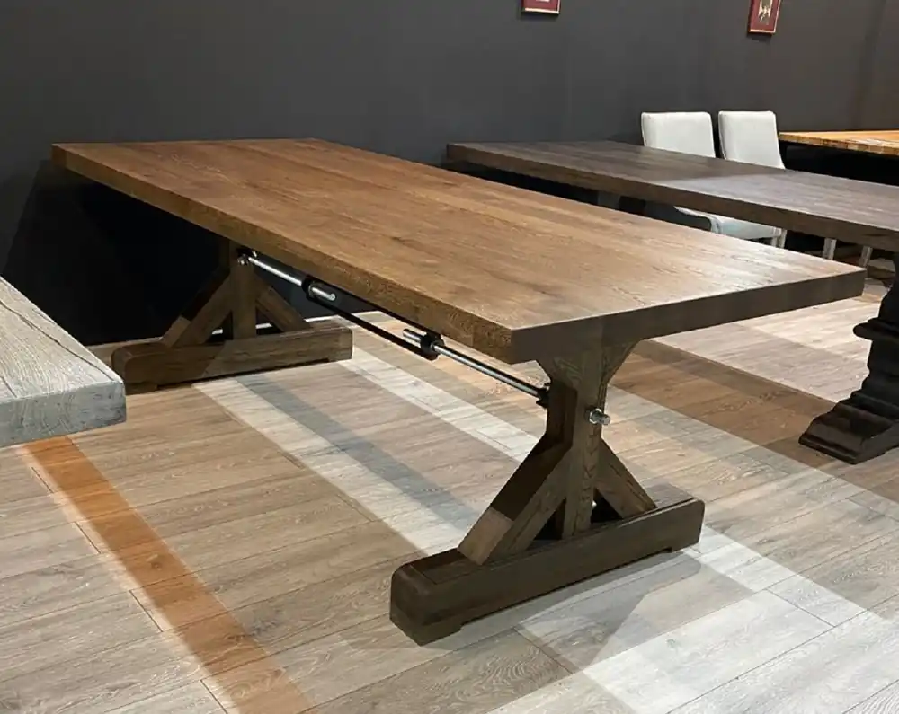 Neu Im Sortiment Casa Padrino Landhausstil Esstisch Braun 240 x 100 x H. 77 cm - Rustikaler Massivholz Küchentisch - Rustikale Massivholz Esszimmer Möbel - Landhausstil Esszimmer Möbel