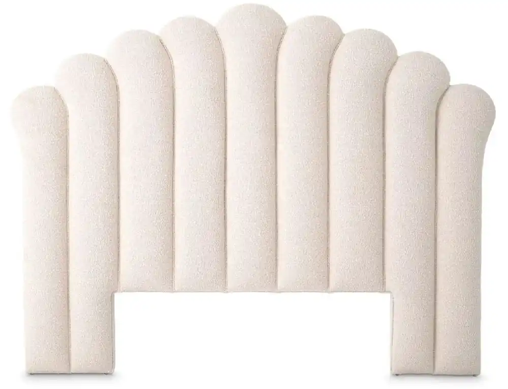 Kracherpreis Casa Padrino Luxus Bett-Kopfteil Creme 233 x 15 x H. 179 cm - Schlafzimmer Möbel - Hotel Möbel - Luxus Möbel - Schlafzimmer Einrichtung - Hotel Einrichtung - Luxus Einrichtung