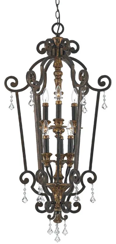 Casa Padrino Barock Kristall Kronleuchter Bronze / Antik Gold Ø 52 x H. 105 cm - Prunkvoller Barockstil Kronleuchter - Wohnzimmer & Hotel Kronleuchter - Barock Möbel - Barock Leuchten Neu Im Sortiment