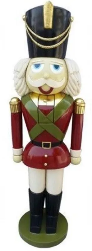 Angebot Casa Padrino Luxus Deko Skulptur Nussknacker Rot / Mehrfarbig / Grün H. 180 cm - Weihnachts Deko Figur - XXL Deko Skulptur - XXL Deko Figur - XXL Weihnachts Skulptur - Weihnachts Deko Accessoires
