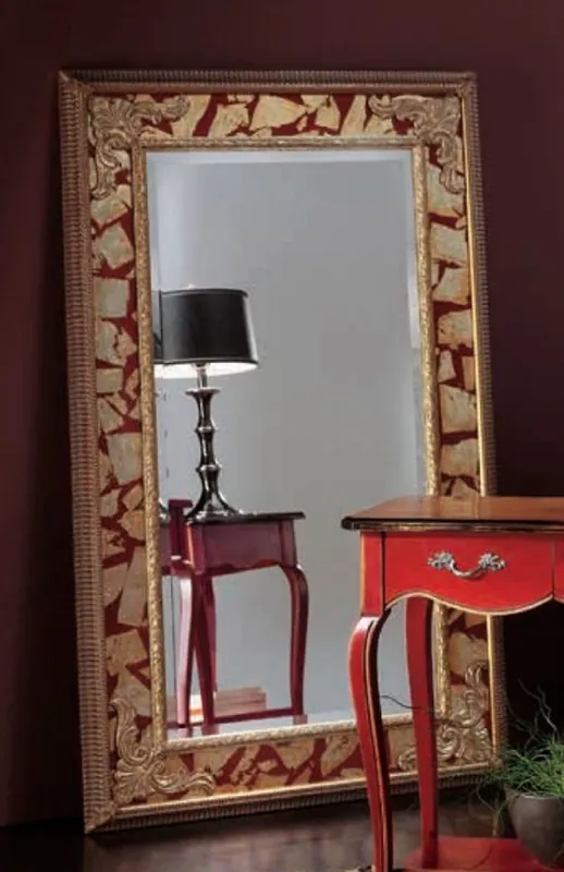Mega-Angebot Casa Padrino Luxus Barock Spiegel Gold / Rot - Rechteckiger italienischer Barockstil Wandspiegel - Barock Möbel - Luxus Möbel im Barockstil - Luxus Qualität - Made in Italy