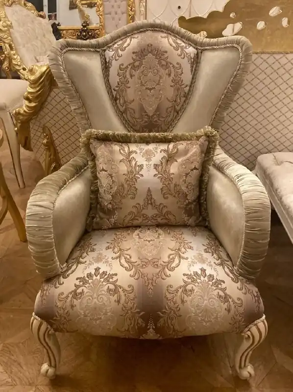 Solange Der Vorrat Reicht Casa Padrino Luxus Barock Sessel Grün / Mehrfarbig / Creme / Braun - Prunkvoller Wohnzimmer Sessel mit elegantem Muster - Luxus Wohnzimmer Möbel im Barockstil - Barock Möbel - Edel & Prunkvoll