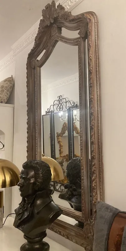 Casa Padrino Barock Spiegel Antik Stil Braun - Prunkvoller Wandspiegel mit eleganten Verzierungen - Barock Garderoben Spiegel - Barockstil Wandspiegel - Barock Möbel - Edel & Prunkvoll Sichere Zahlung