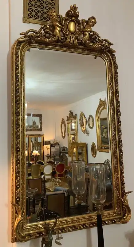 Casa Padrino Barock Spiegel Gold - Barockstil Spiegel mit Verzierungen - Rechteckiger Barockstil Wandspiegel - Barock Garderoben Spiegel - Barock Möbel - Möbel Barockstil - Edel & Prunkvoll Nur Für Kurze Zeit