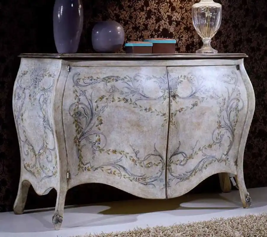 Preis Gesenkt Casa Padrino Luxus Barock Sideboard Mehrfarbig - Handgefertigter Barockstil Schrank mit 2 Türen - Luxus Möbel Möbel im Barockstil - Barock Möbel - Luxus Qualität - Made in Italy