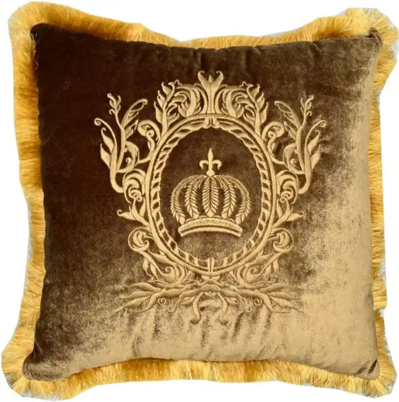 Harald Glööckler Luxus Deko Kissen Pompöös by Casa Padrino Gold / Gold - Glööckler Kissen - Designer Zierkissen - Harald Glööckler Designer Deko Accessoires - Luxus Qualität Letzte Chance