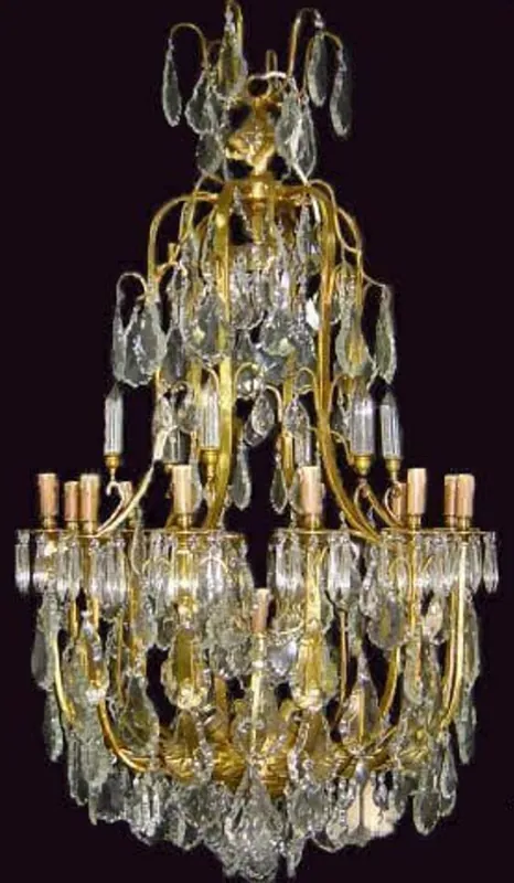 Schnäppchen Casa Padrino Luxus Barock Kristall Kronleuchter Gold - Prunkvoller Wohnzimmer Kronleuchter im Barockstil - Hotel Kronleuchter - Barockstil Möbel - Barock Kristall Leuchten - Edel & Prunkvoll