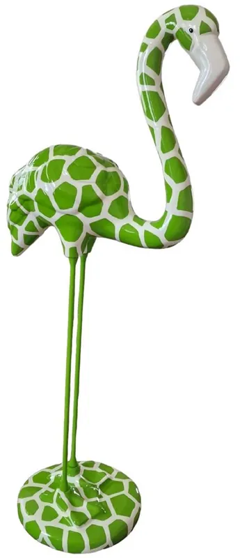 Sale Casa Padrino Luxus Deko Skulptur Flamingo Grün / Weiß H. 120 cm - Große Deko Figur - XXL Deko Skulptur - XXL Deko Figur - XXL Tierfigur - Wohnzimmer Deko - Garten Deko - Luxus Deko XXL Figuren