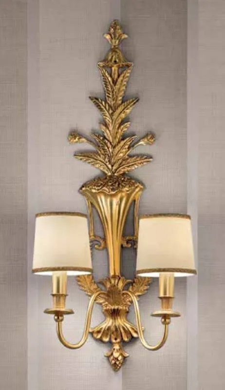 Aktuell Casa Padrino Luxus Barock Doppel Wandleuchte Gold / Elfenbein 40 x 25 x H. 75 cm - Prunkvolle Wandlampe im Barockstil - Barock Leuchten - Edel & Prunkvoll - Luxus Qualität - Made in Italy