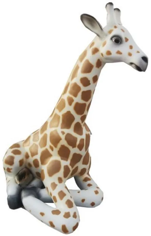 Top-Preis Casa Padrino Luxus Deko Skulptur Giraffe Weiß / Braun / Schwarz H. 80 cm - Große Deko Figur - XXL Deko Skulptur - XXL Deko Figur - XXL Tierfigur - Wohnzimmer Deko - Garten Deko - Deko XXL Figuren