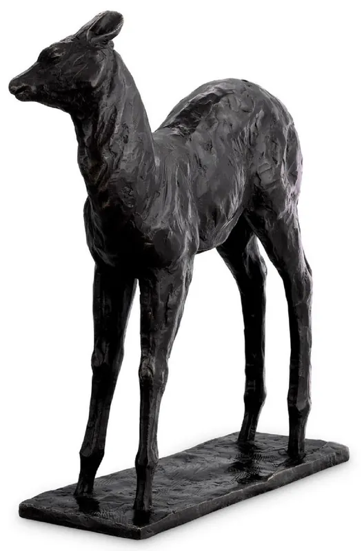 Mega-Angebot Casa Padrino Luxus Deko Skulptur Reh 25,5 x 9 x H. 32 cm - Bronze Deko Skulptur - Bronze Deko Figur - Schreibtisch Deko - Wohnzimmer Deko - Luxus Qualität