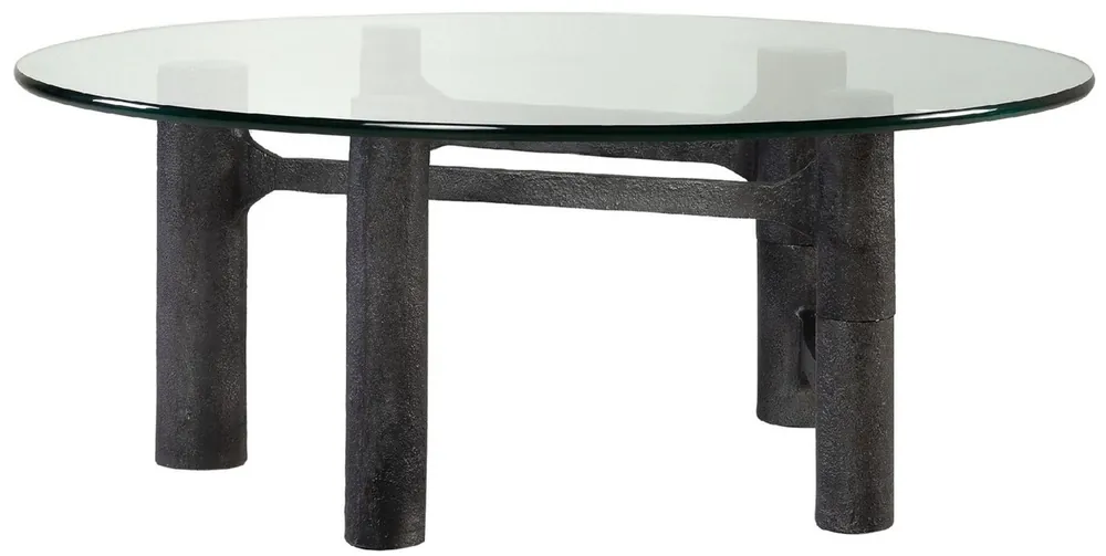 Solange Der Vorrat Reicht Casa Padrino Luxus Couchtisch Antik Schwarz Ø 110 x H. 40,5 cm - Runder Aluminium Wohnzimmertisch mit Glasplatte - Wohnzimmer Möbel - Luxus Möbel - Luxus Einrichtung