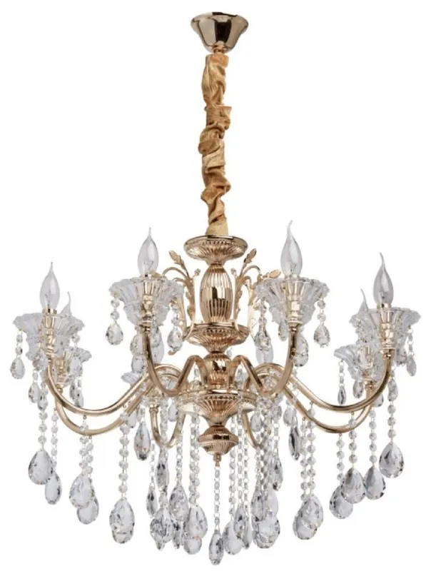 Abverkauf Casa Padrino baroque crystal chandelier gold Ø 72 x H. 100 cm - Magnificent chandelier in baroque style - Baroque Furniture
