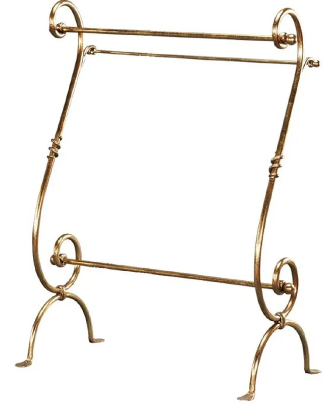 Casa Padrino Luxury Art Nouveau Towel Holder Gold 75 x 40 x H. 100 cm - Baroque & Art Nouveau Bathroom Accessories Kracherpreis