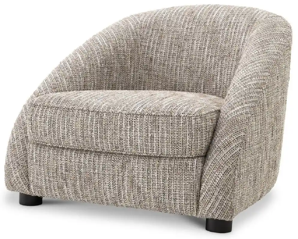 Neue Ware Casa Padrino luxury armchair beige / black 88 x 80 x H. 65 cm - Living Room Armchair - Luxury Living Room Furniture