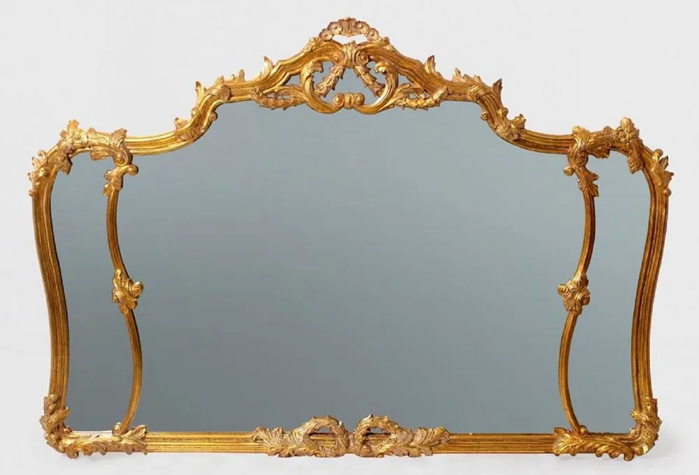 Preisreduziert Casa Padrino luxury baroque mirror antique gold - Magnificent wall mirror in baroque style - Antique style wardrobe mirror - Living room mirror