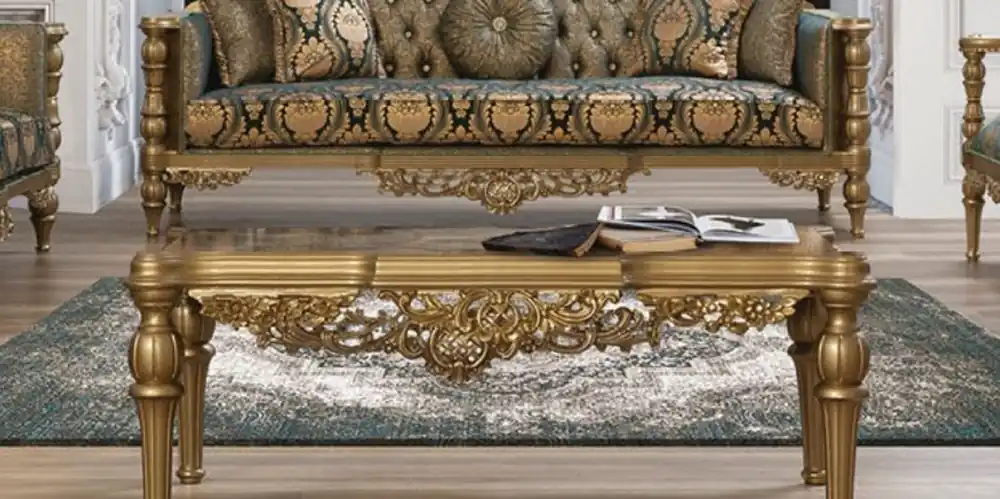 Casa Padrino luxury baroque coffee table gold - Handmade solid wood table in baroque style - Baroque living room furniture - Noble & Magnificent Meistverkauft