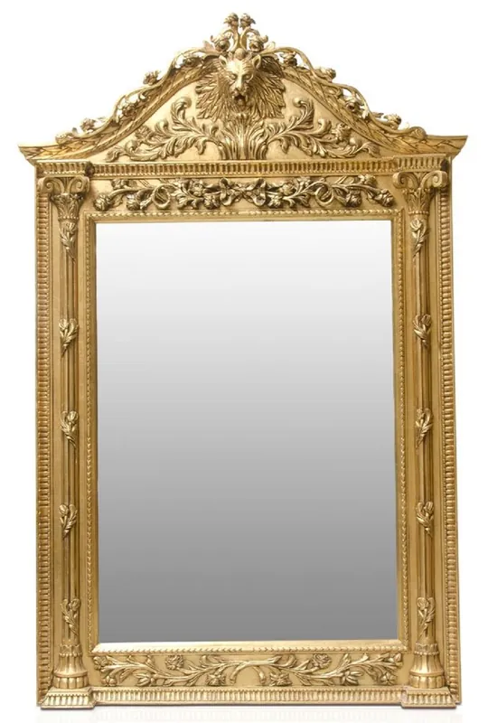 Casa Padrino luxury baroque standing mirror gold - Handmade solid wood mirror in baroque style - Baroque Furniture - Noble & Magnificent Angebot