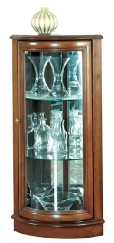 Casa Padrino luxury corner showcase brown 40 x 45 x H. 108 cm - Solid wood corner cabinet - Living room cabinet - Luxury solid wood living room furniture Abverkauf