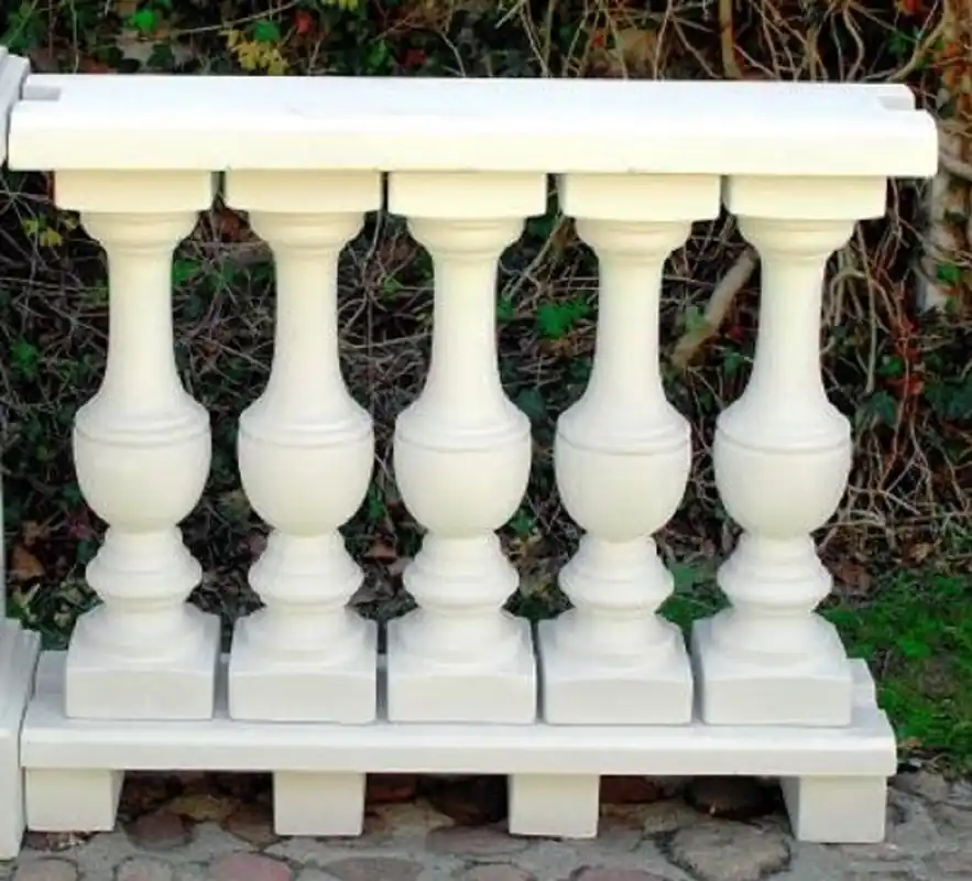 Sofort Bestellen Casa Padrino Art Nouveau balustrade white 100 x 25 x H. 85 cm - Solid stone railings made of the finest concrete - Garden & Terrace Balustrades