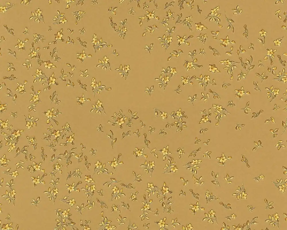 Versace designer wallpaper baroque flowers 935853 gold - Satin wallpaper with elegant pattern - High Quality Sofort Bestellen