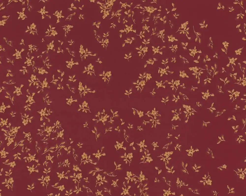 Versace designer wallpaper baroque flowers 935857 red / beige / brown - Satin wallpaper with elegant pattern - High Quality Neu