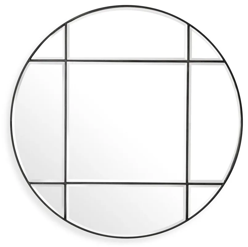 Casa Padrino luxury mirror bronze Ø 110 cm - Round wall mirror - Living room mirror - Wardrobe mirror - Luxury Quality Letzte Chance