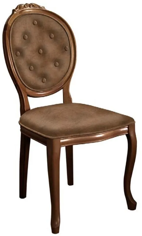 Casa Padrino baroque dining chair brown - Handmade antique style chair - Dining room furniture in baroque style Online Kaufen