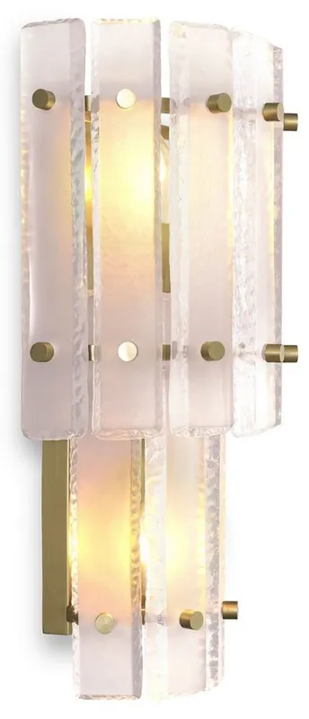 Beliebt Casa Padrino luxury wall lamp antique brass 24 x 14.5 x H. 43 cm - Living room wall lamp - Hotel wall lamp - Luxury Collection