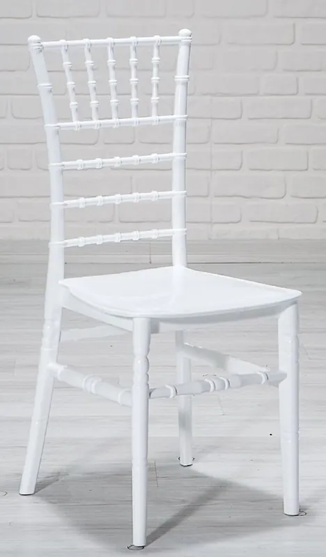 Letzte Chance Casa Padrino designer acrylic chair white 40 x 46 x H. 92.5 cm - Dining room chair - Acrylic dining room furniture