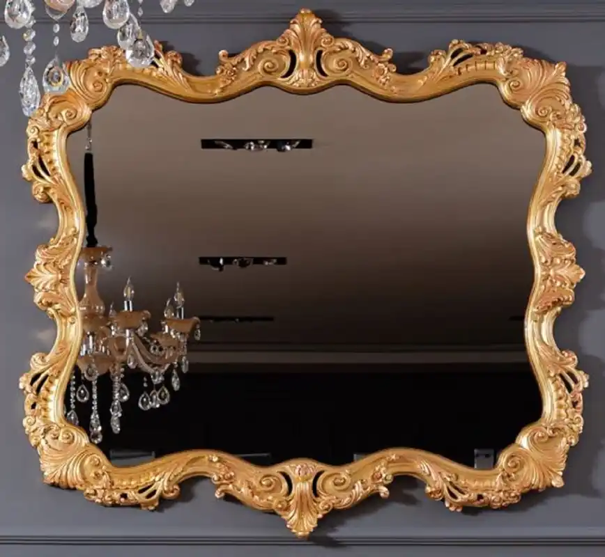 Casa Padrino luxury baroque mirror gold - Magnificent solid wood wall mirror in baroque style - Handmade baroque furniture Sale