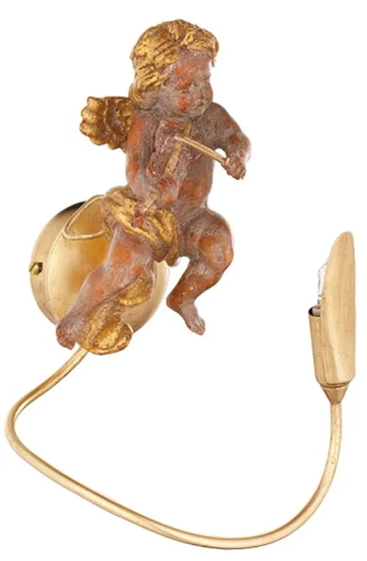 Casa Padrino luxury Art Nouveau LED wall lamp angel gold 17 x 19 x H. 24 cm - Elegant metal wall light with angel figure - Baroque & Art Nouveau Wall Lights Rabatt