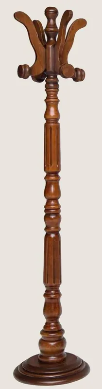 Casa Padrino luxury coat stand brown Ø 36 x H. 175 cm - Solid wood coat rack - Coat rack furniture - Hotel furniture - Luxury Quality - Made in Italy Direkt Vom Hersteller