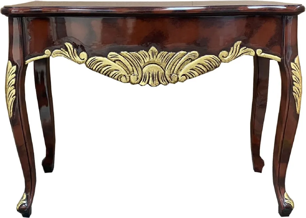 Casa Padrino baroque console mahogany brown / gold - Handmade solid wood console table in baroque style - Baroque Furniture Bestpreis