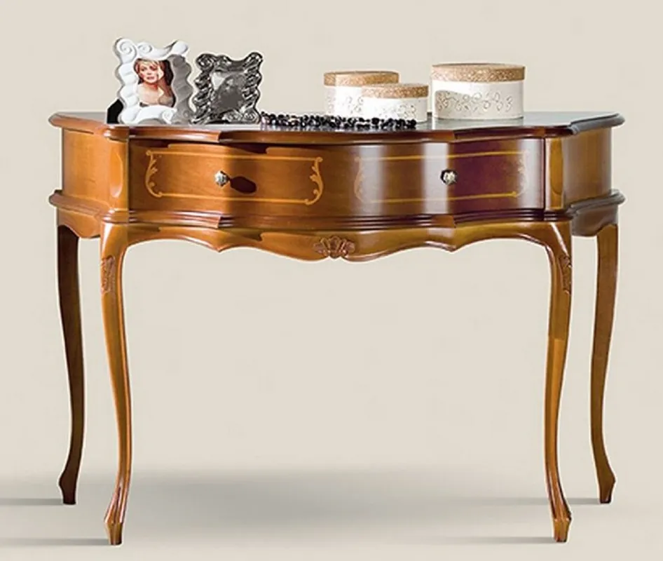 Top-Angebot Casa Padrino luxury baroque console brown - Handmade solid wood console table with drawer - Baroque Furniture - Luxury Quality - Made in Italy