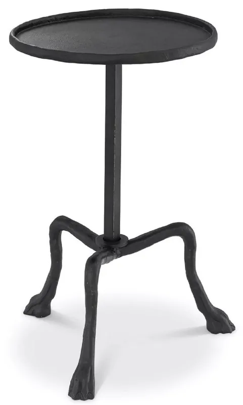Markenprodukt Casa Padrino luxury side table bronze Ø 36.5 x H. 52 cm - Round tripod table - Living room furniture - Luxury Furniture