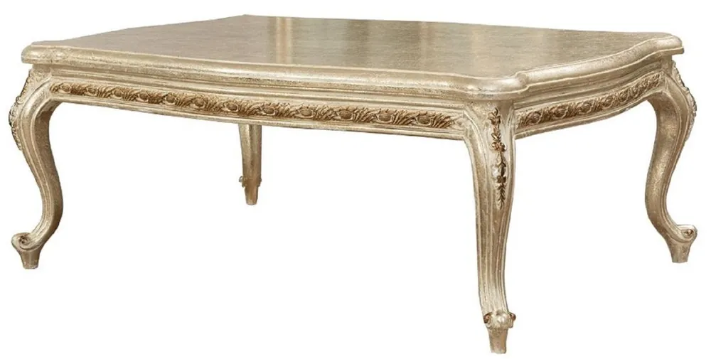 Casa Padrino luxury baroque coffee table antique gold - Magnificent solid wood living room table in baroque style - Baroque living room furniture - Noble & Magnificent Sale