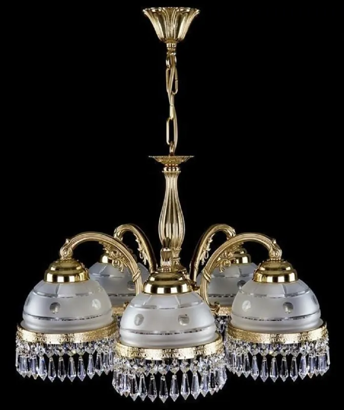 Billig Casa Padrino luxury baroque brass hanging lamp gold / white Ø 52 x H. 36 cm - Brass hanging lamp with Bohemian crystal glass - Baroque crystal lights