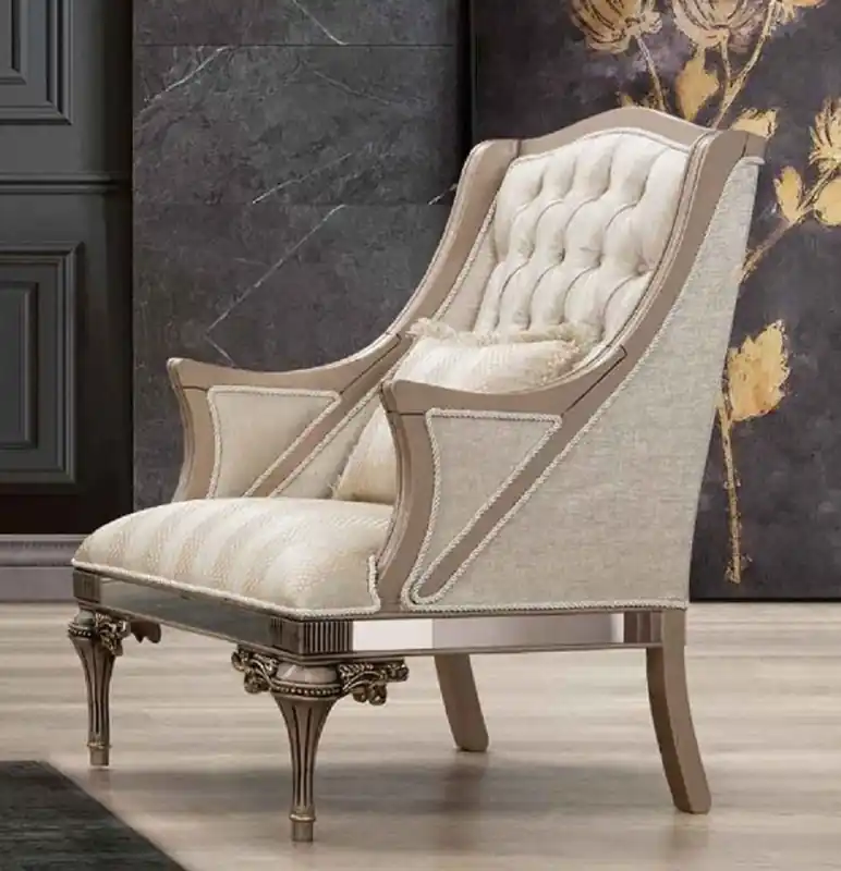 Casa Padrino luxury baroque armchair - Handmade living room armchair in baroque style - Baroque Living Room & Hotel Furniture - Noble & Magnificent Preisreduziert