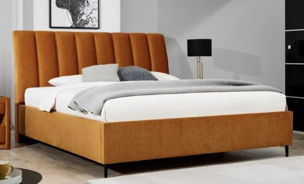 Sofort Bestellen Casa Padrino Luxury Double Bed Brown / Black - Various Sizes - Modern Solid Wood Bed with Headboard - Modern Bedroom Furniture - Luxury Collection