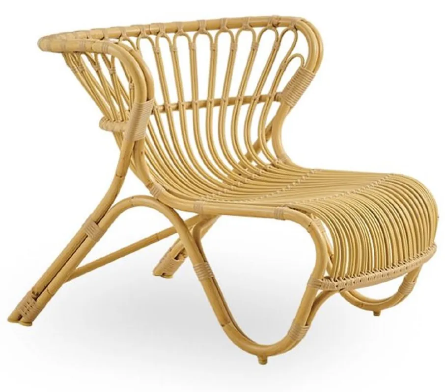 Preiswert Casa Padrino luxury garden lounge armchair natural 79 x 92 x H. 68 cm - Weather Resistant Garden & Patio Armchair - Garden & Patio Furniture - Luxury Quality
