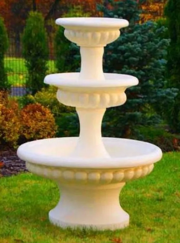 Casa Padrino baroque fountain sand Ø 120 x H. 171 cm - Magnificent garden fountain - Garden decoration fountain - Baroque & Art Nouveau Garden Decoration Accessories Nur Für Kurze Zeit