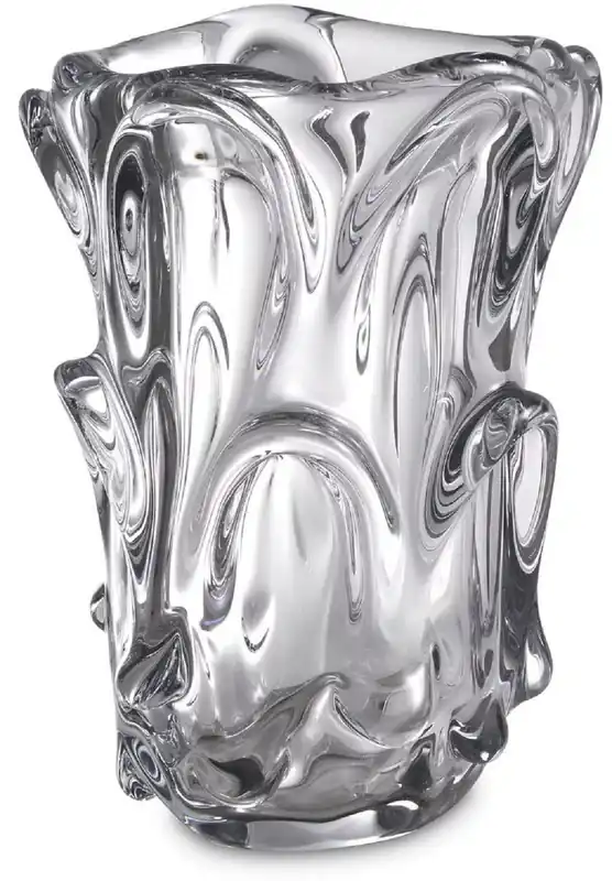 Casa Padrino luxury glass vase clear Ø 20 x H. 31 cm - Modern decorative flower vase - Decorative Accessories - Luxury Collection Wochenendangebot