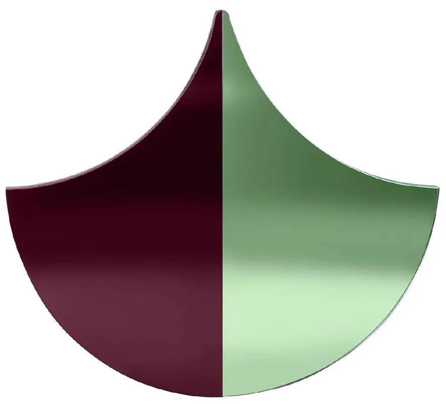 Echt Casa Padrino designer wall mirror purple / green 70 x 3 x H. 62 cm - Wardrobe mirror - Living room mirror - Luxury Quality - Designer Furniture