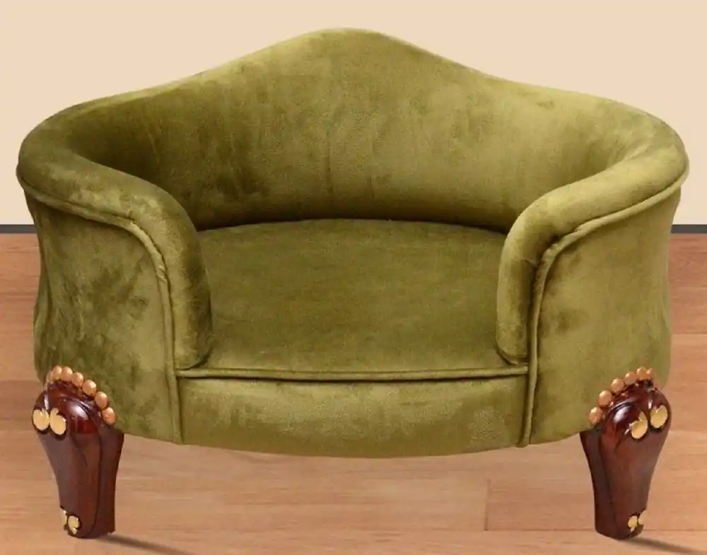 Casa Padrino baroque dog bed royal green / brown / gold - Baroque dog furniture - Baroque pet furniture - Magnificent animal furniture in the baroque style Meistverkauft